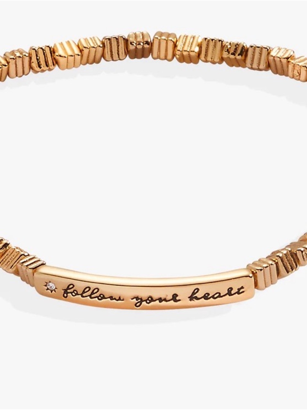 Alex and Ani Rose Gold 'Follow Your Heart' Stretch Bracelet